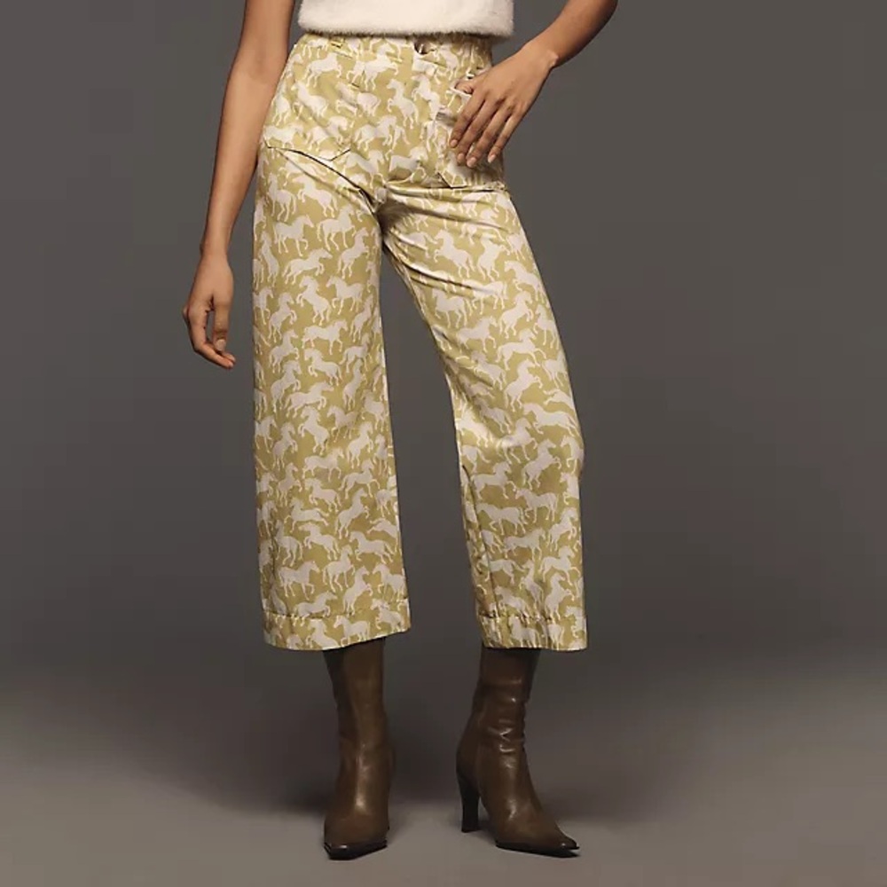 Anthropologie Maeve Colette Wide Leg Pants